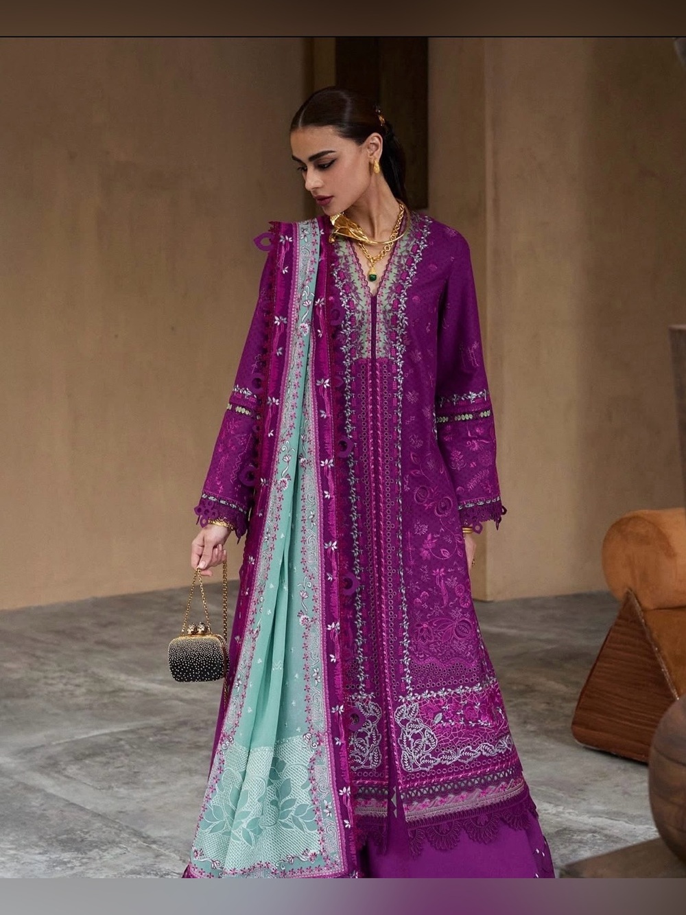 Suffuse by sana yasir embroidered dress